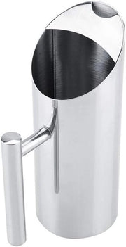 Bevande congelatore - Acciaio inossidabile - 1L - Bevande fredde - Teiera - Adatto per casa e hotel - Argento - Maniglia - 13x18cm - RVS - Bevanda con ghiaccio con maniglia per ghiaccio