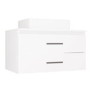 Mobile bagno con lavabo NEL 80 bianco sospeso 2 cassetti 80x50x58,5 cm
