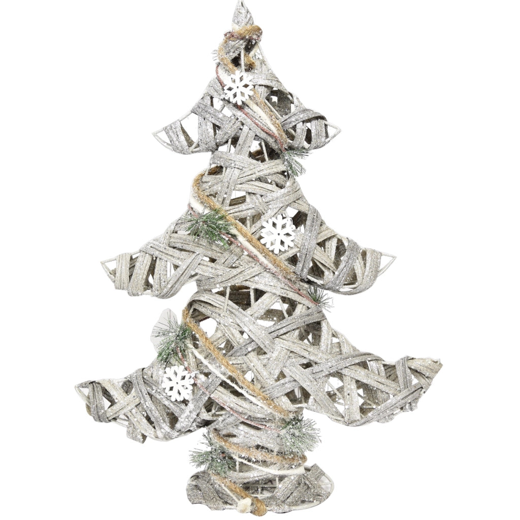 MAURY'S ALBERO DI NATALE IN LEGNO DECORATIVO LINEA "WOODY" 55CM