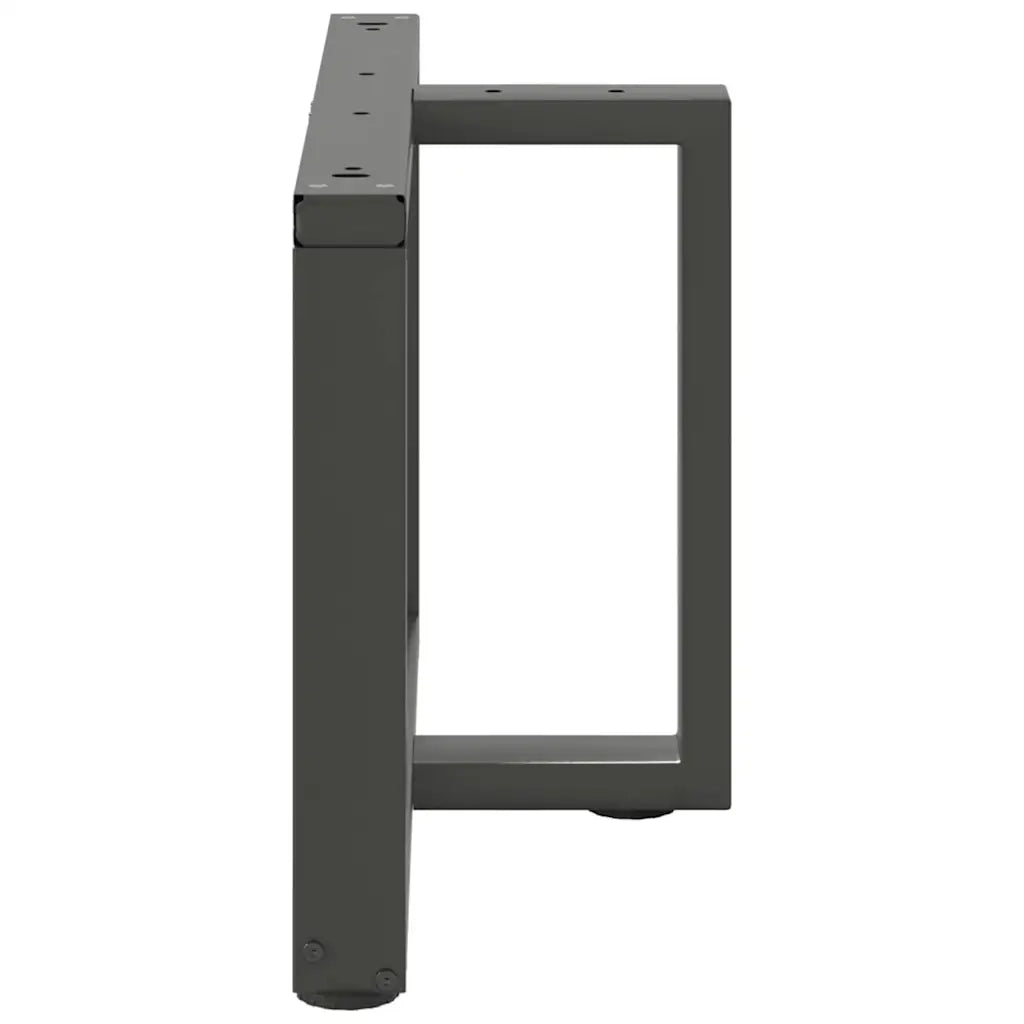 Gambe per Tavolino da Caffè a Forma di T 2 pz Antracite 70x25x(42-43) cm Acciaio 4013038