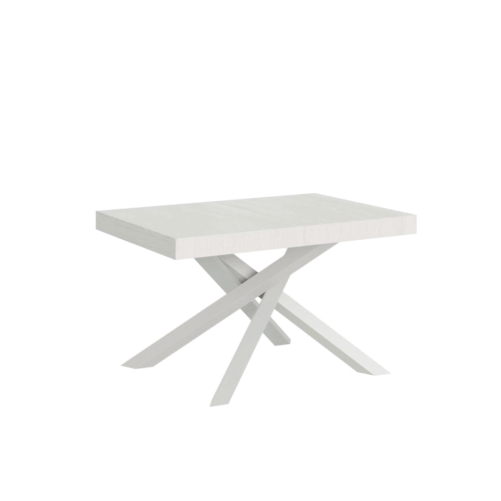 Tavolo allungabile 90x120/224 cm Volta bianco frassino telaio bianco