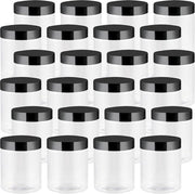 Contenitore in Plastica 24 pezzi 250 ml - BPA libero - Contenitore trasparente - Apertura ampia - Stivabile - Leggero - Cassetto di conservazione