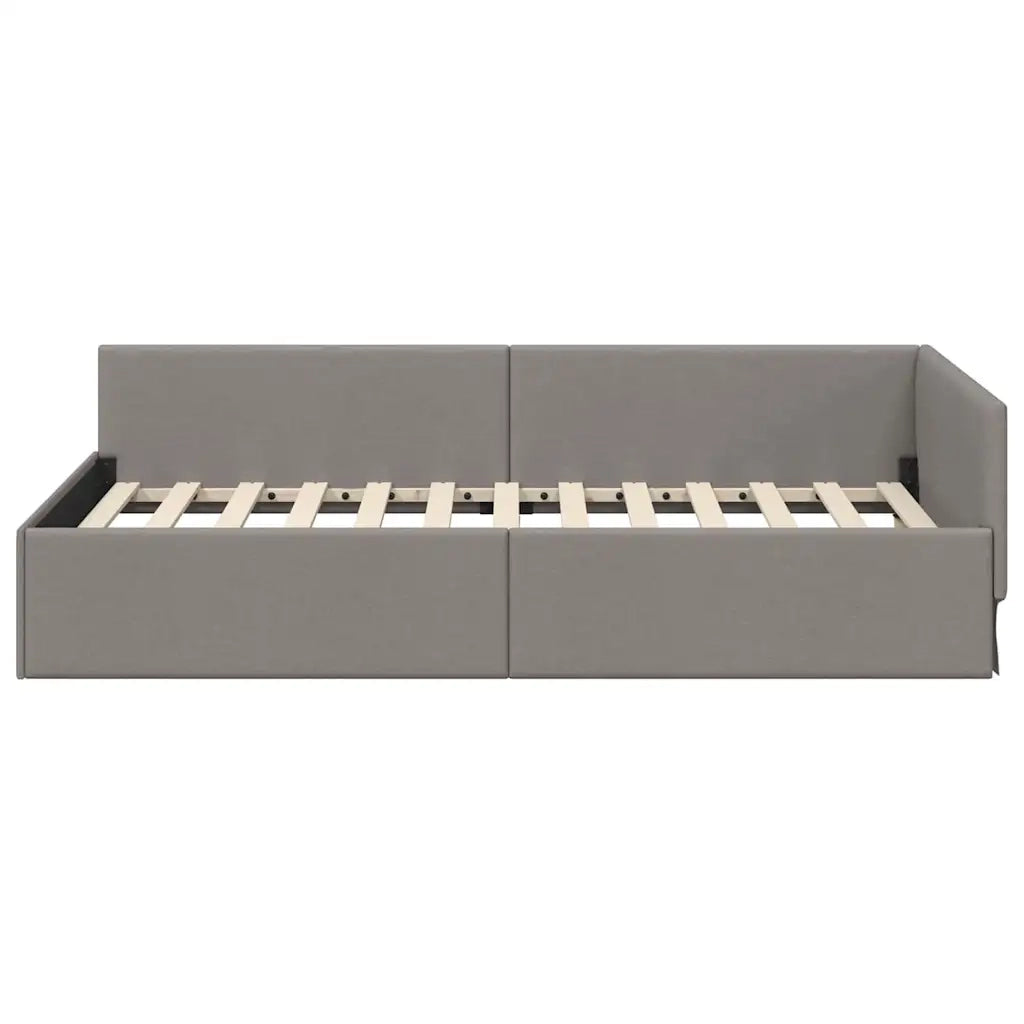 Cornice del letto ad angolo Talpa 90 cm x 200 cm Tessuto 42016048