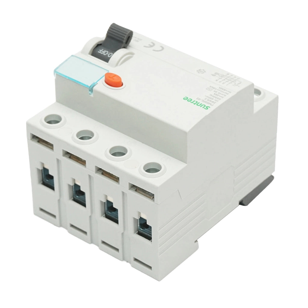 Interruttore differenziale 4P 25A 30mA 6kA, tipo AC Suntree
