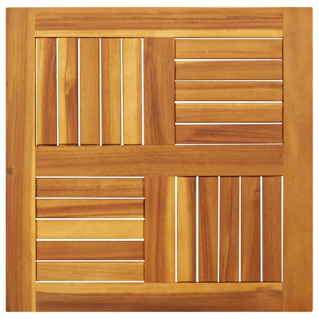 Piano per Tavolo 60x60x2 cm Quadrato Legno Massello di Acacia 4004254