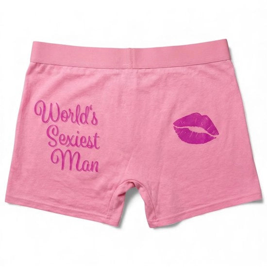 Boxer da Uomo - Pantaloncini di Coton - Disegno Divertente - Stampato con Fiori di Cipresso - Comodo - Elastico - Adatta alla Figura