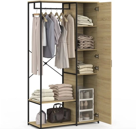 Armadio con piedi e porta B. 90 cm progetto industriale – alta qualità – materiale duraturo – design elegante – adatto per uso quotidiano – stile moderno – comfort e funzionalità