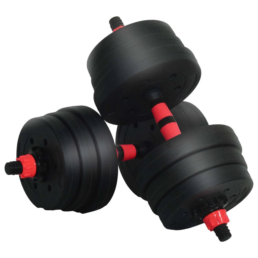 Set di manubri 4-in-1 20 kg Nero e Rosso 42023467