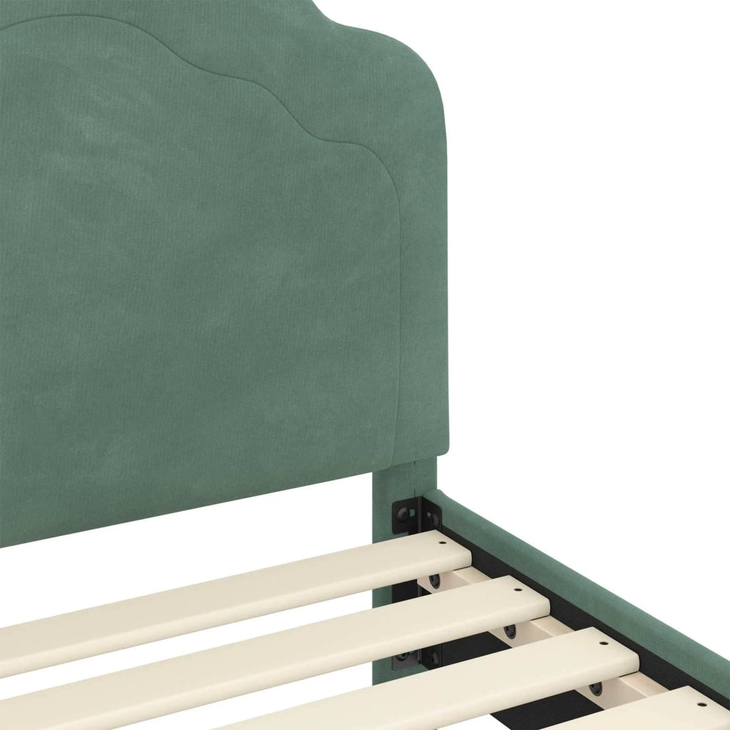 Struttura letto bambini con testata-Giroletto per bambini Verde Mare 90 x 190 cm 633018