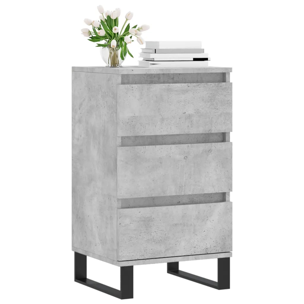 Credenza | Madia | Buffet da pranzo | Armadio da pranzo Grigio Cemento 40x35x70 cm in Legno Multistrato