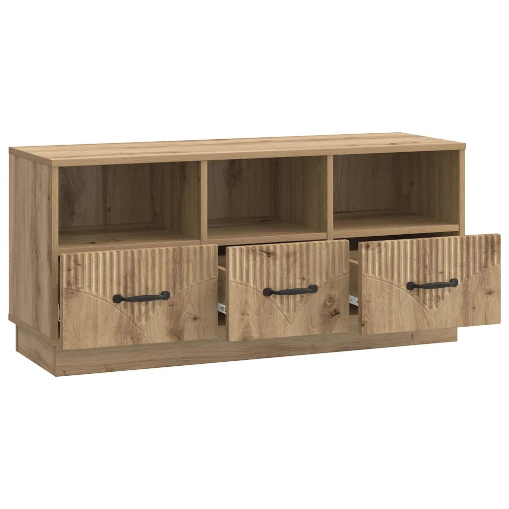 Mobile TV con cassetto Rovere Artigianale 102 x 34,5 x 47 cm 895374