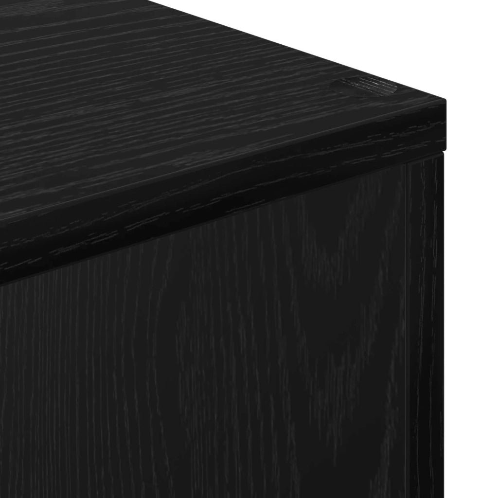 Armadio per Libri Rovere Nero 69,5 x 29 x 69,5 cm 879664