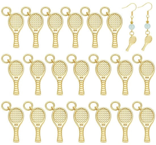 20 Stuks Racket per Decorazione di Gioielli in Oro