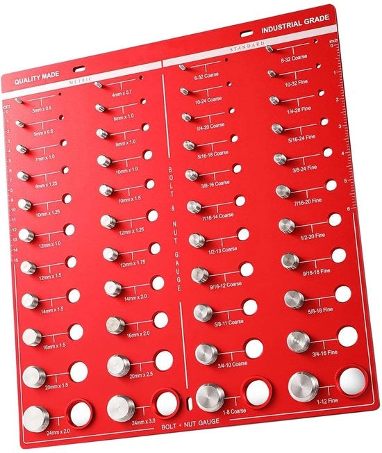 Controllatore di filo - Identifica cavi e fili - Qualità industriale - 14 misure metriche e 14 standard - Identificazione rapida delle misure...