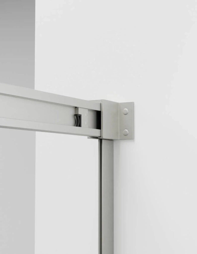 Box doccia ingresso angolare 2+2 THALASSA (BASIC) 100x75 cm Nichel vetro trasparente