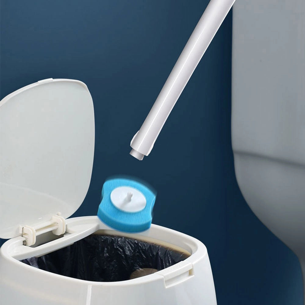 Trade Shop - Set Testine Ricambio Scopino Wc Autopulente Intelligente Usa E Getta Ricariche -