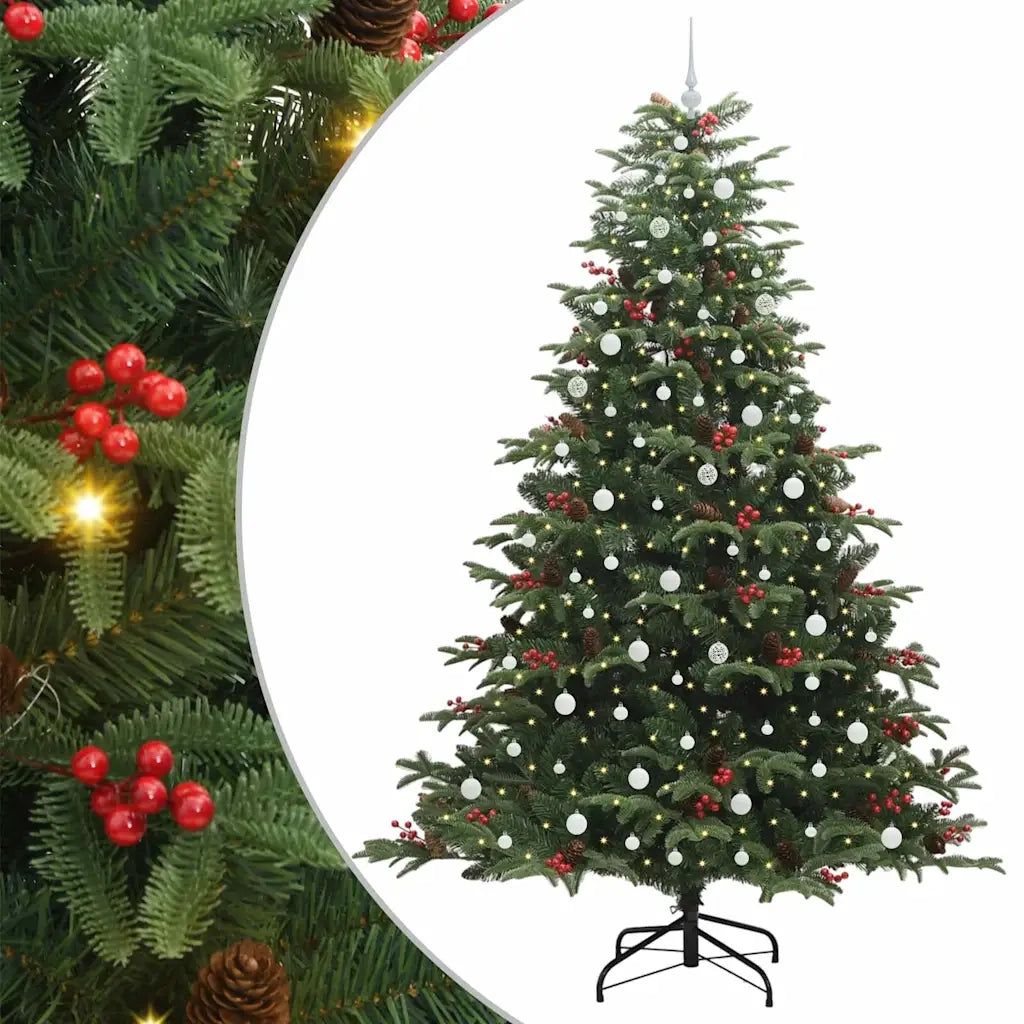 Albero di Natale artificiale con 300 LED Verde 240 cm 3395571