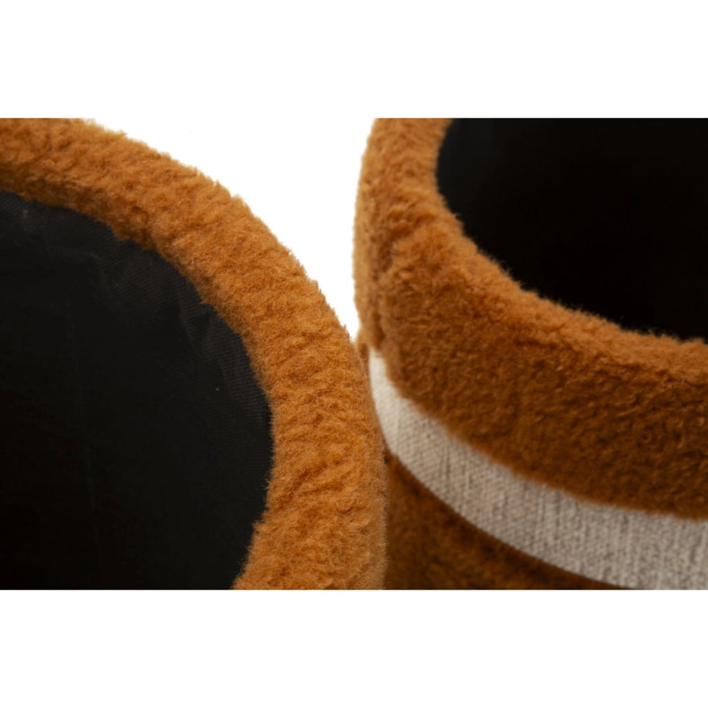 Pouf VKH721, Marrone, MDF, 47x40x40 cm