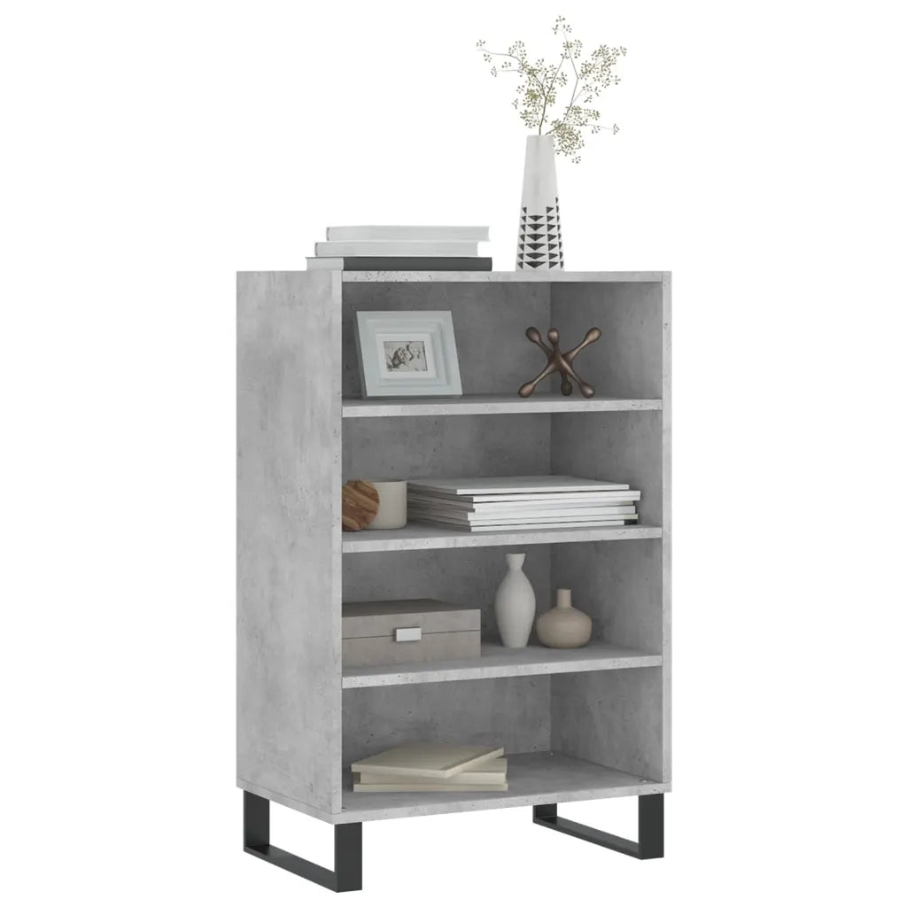 Credenza | Madia | Buffet da pranzo | Armadio da pranzo Grigio Cemento 57x35x90 cm in Legno Multistrato
