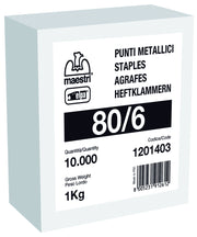 Romeo Maestri PUNTI PER FISSATRICI IN SCATOLA mod. 80/12 mm.12 galvanizzati 10.00 MG