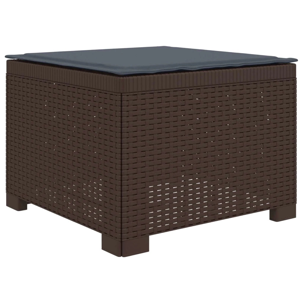 Divano da esterno-Divano da Giardino a 1 Posto con Cuscino Aspetto Rattan PP 328579