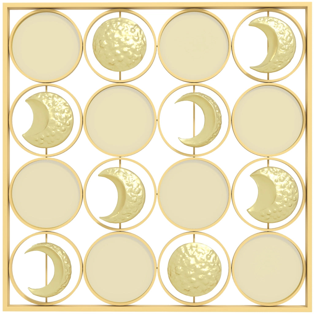 Decorazione Lunare Multidirezionale con Dischi ¨C Minimal ¨C Oro