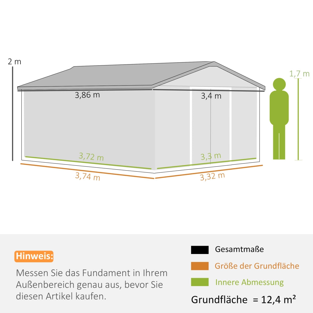 Casetta da giardino in acciaio ¨C Minimal ¨C Giallo