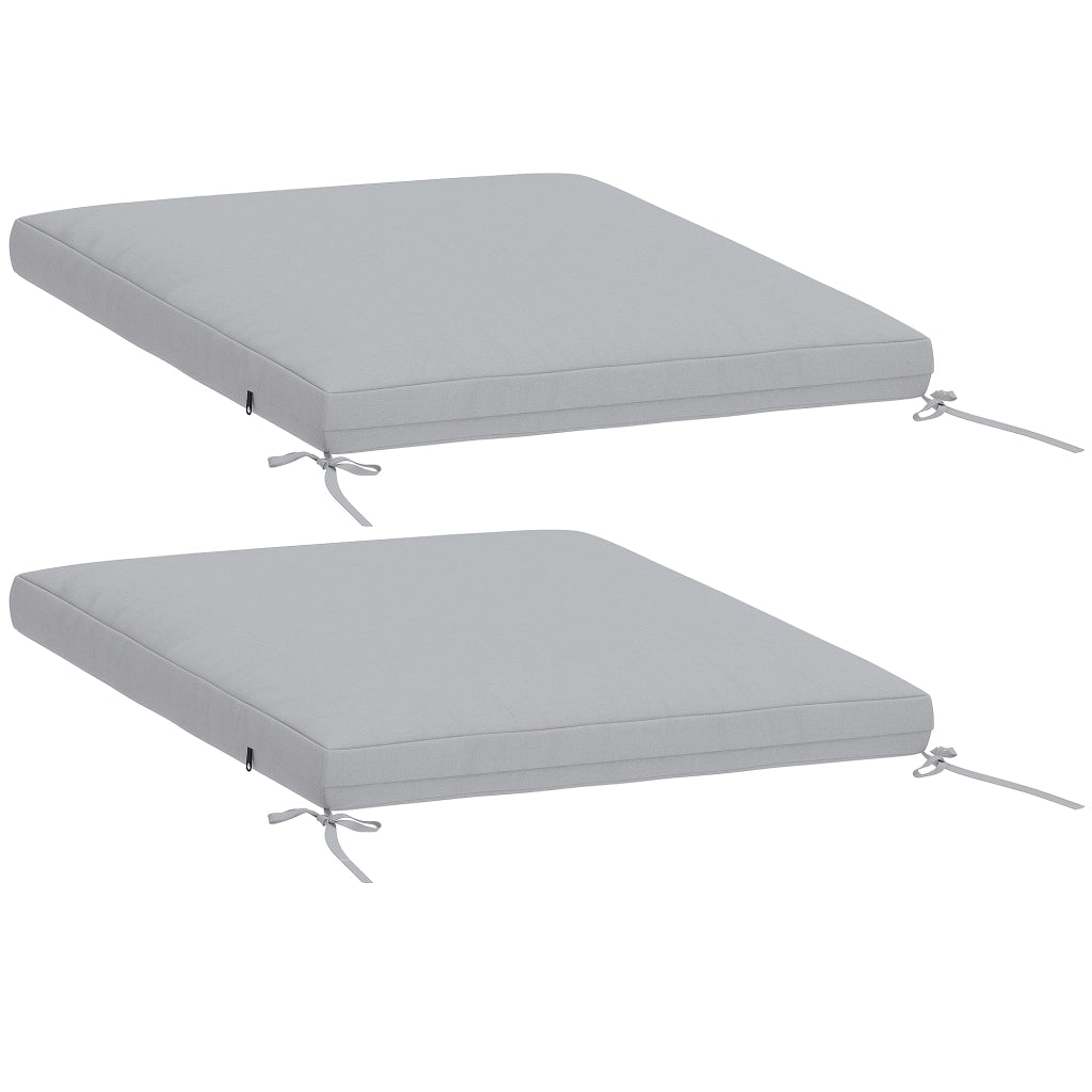 Cuscini per sedie da giardino set 2 pezzi ¨C Xylo ¨C 50x50 cm grigio antiscivolo