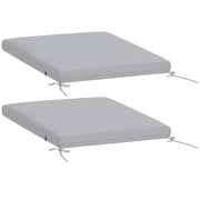 Cuscini per sedie da giardino set 2 pezzi ¨C Xylo ¨C 50x50 cm grigio antiscivolo