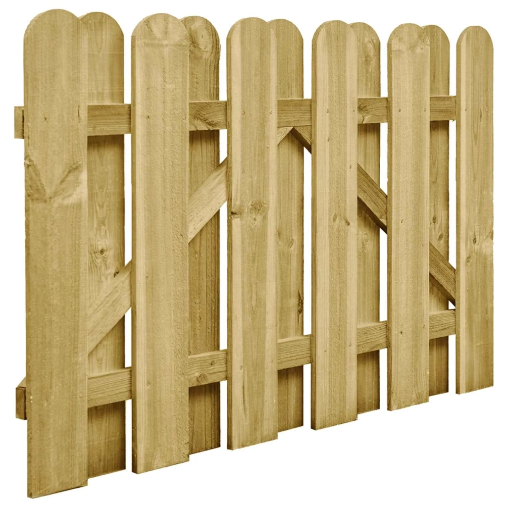 Cancello da giardino 100 x 75 cm Legno Massello di Pino Verde 42048112