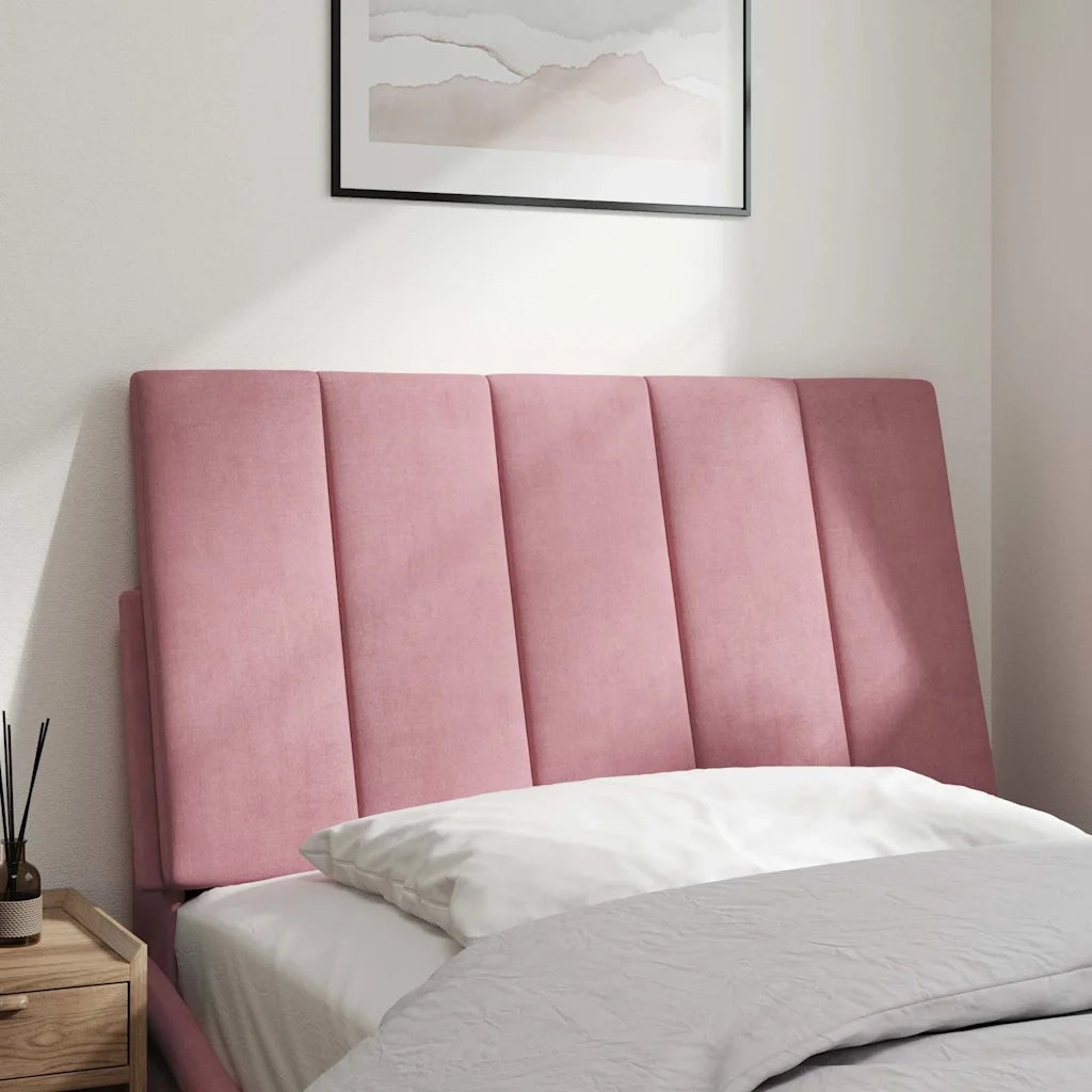 Cuscino Testiera Hanko Rosa 90 cm in Velluto 374654