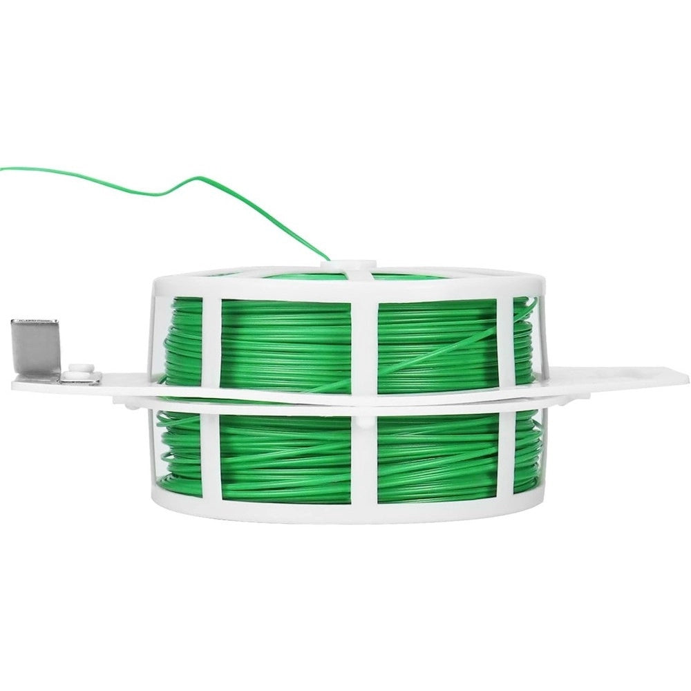 Trade Shop - Filo Per Rilegatura Verde Con Taglierina Integrata 60 Metri Per Piante Fiori -