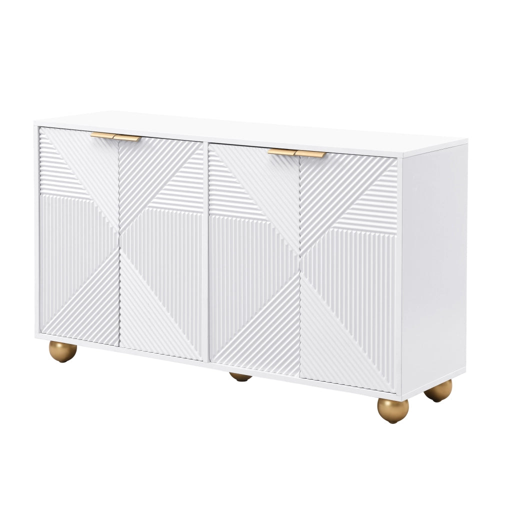 Credenza con Ante e Ripiani ¨C MINIMAL ¨C Legno, Metallo