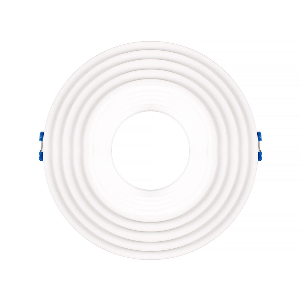 PORTAFARETTO GU10 TONDO DA INCASSO IN GESSO BIANCO VERNICIABILE - DESIGN ELEGANTE PER CONTROSOFFITTI MODERNI