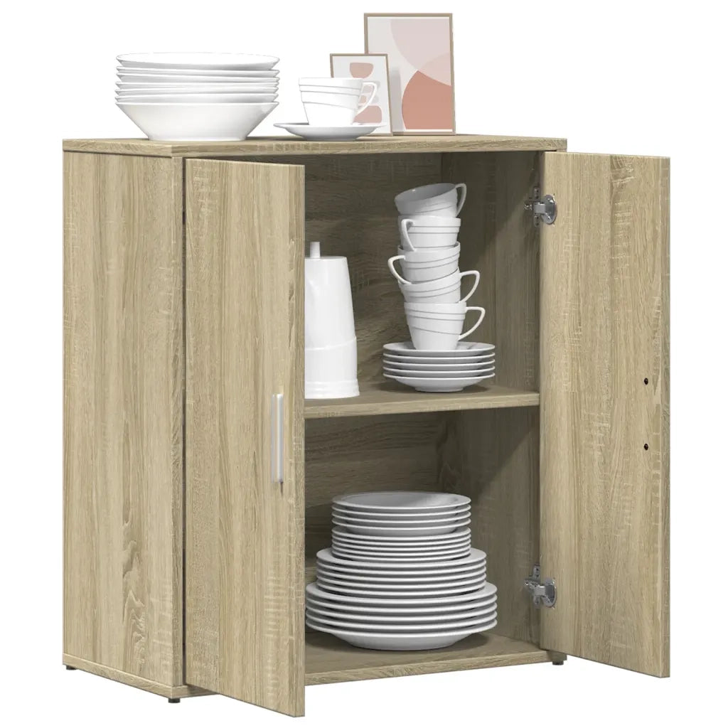 Credenza Rovere Sonoma 60x31x70 cm in Legno Multistrato 840459