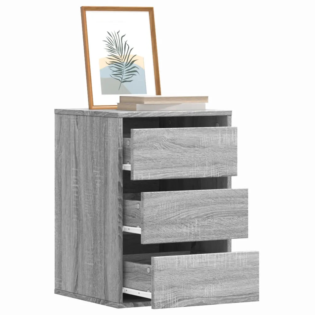 Cassettiera Angolare Grigio Sonoma 40x41x58cm Legno Multistrato 852839