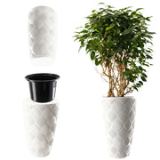 Vaso da fiori KADAX con inserto 48 cm, copertura in plastica alta