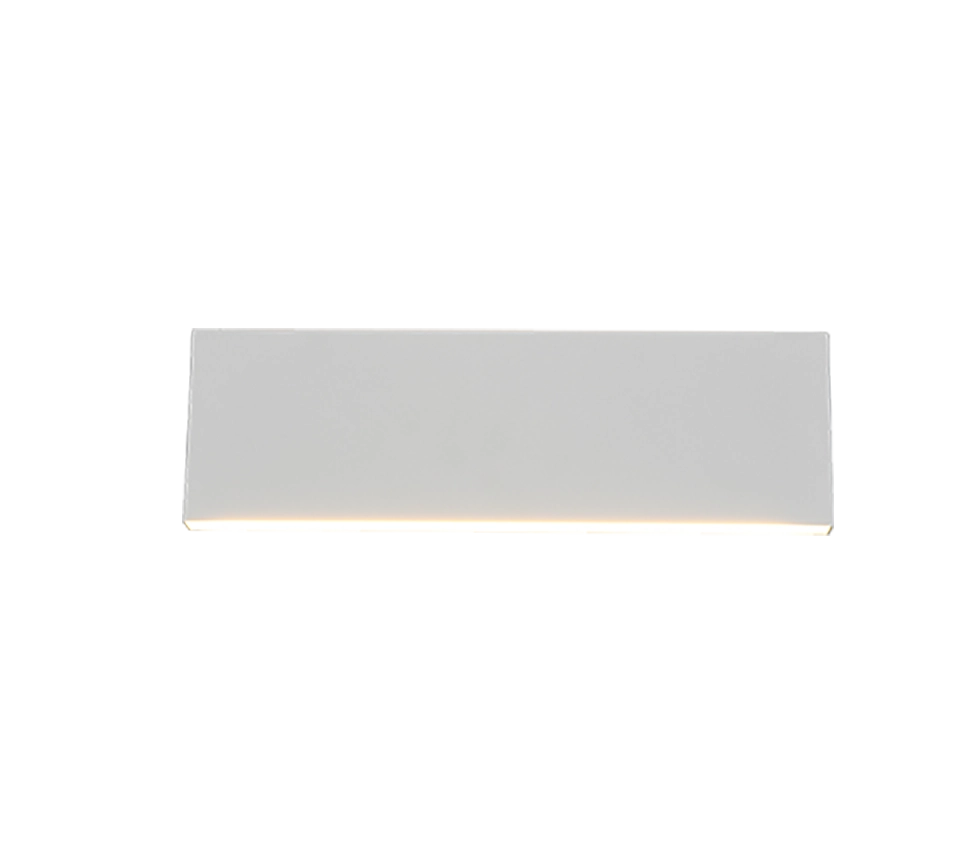 Applique LED bi-emissione, metallo, bianco, L 28 cm, Concha