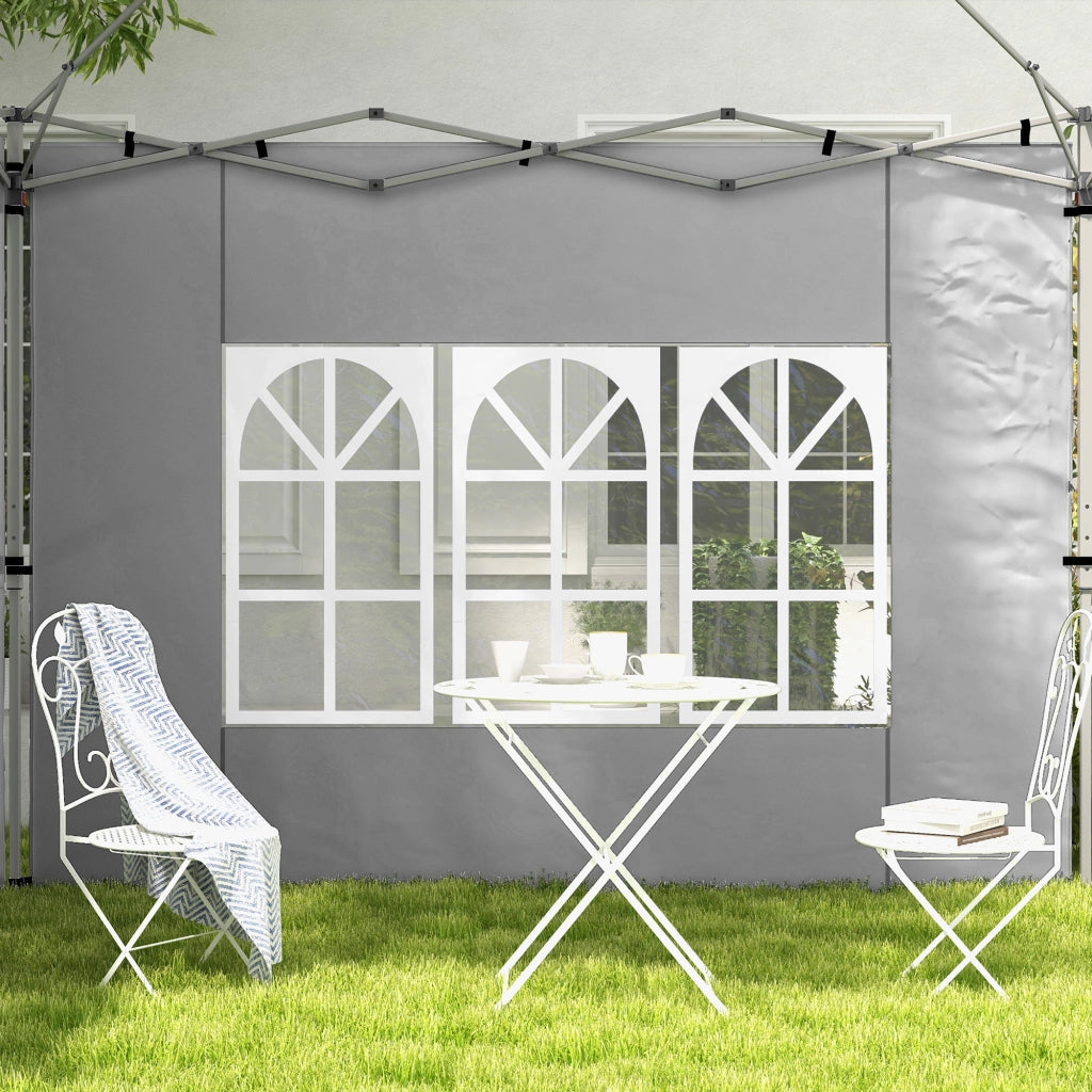 Pannelli Laterali per Tonnelle 3x3 m ¨C Zephmum ¨C Grigio Chiaro 295x195 cm