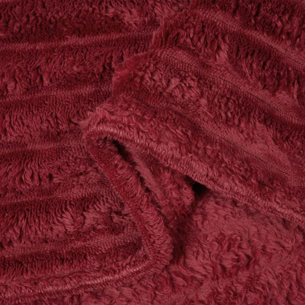 Coperte da Pile 6 pcs Rosso Bordeaux 150 x 130 cm Panno 42016893