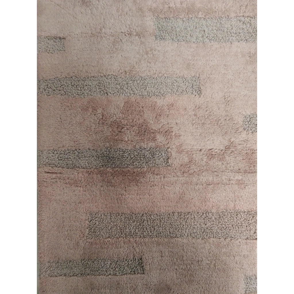TAPPETO LINEE 50X80CM VISONE IN COTONE CON ANTISCI