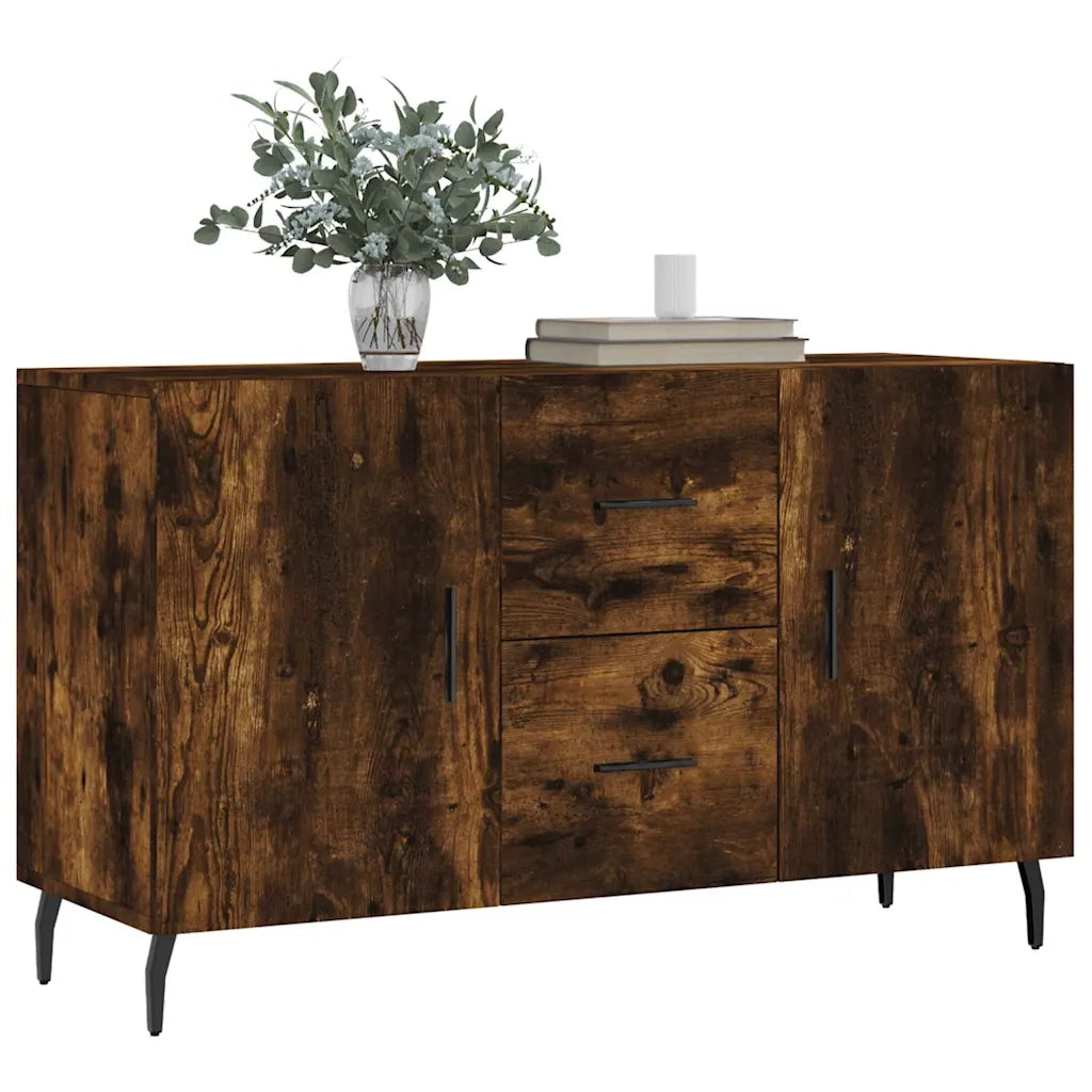 Credenza Rovere Fumo 100x36x60 cm in Legno Multistrato 828193