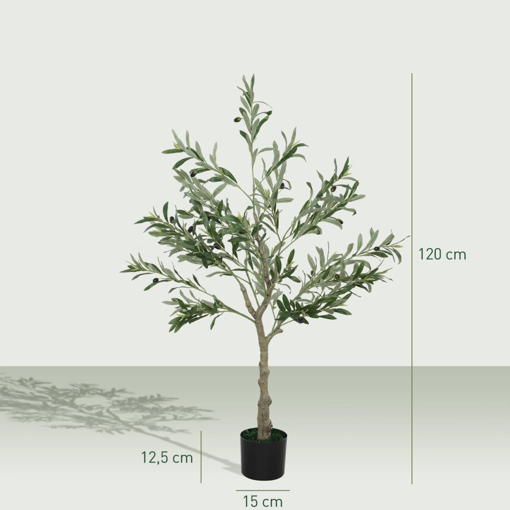 Pianta Artificiale Olivier 120 cm ¨C Minimal ¨C Verde Interno Decorazione Casa