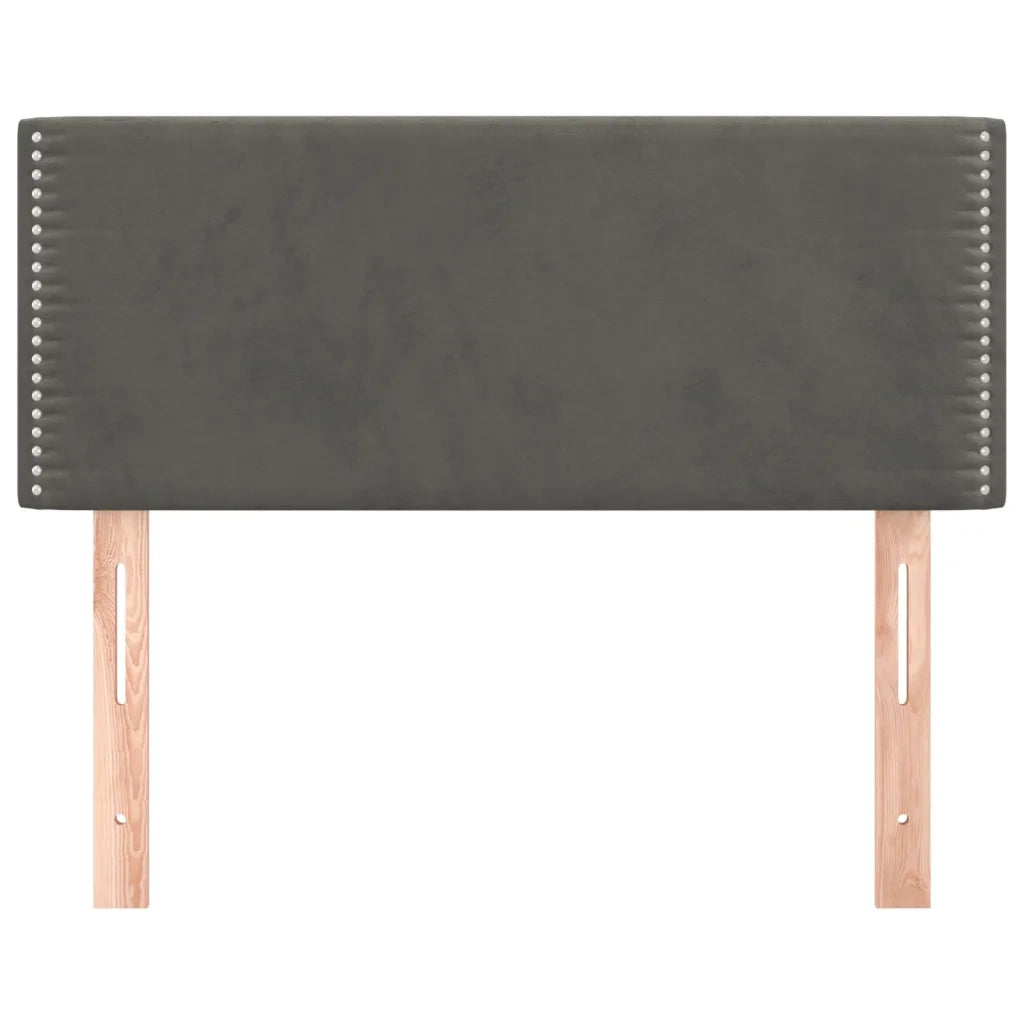Testiera | Testata Grigio Scuro 90x5x78/88 cm in Velluto