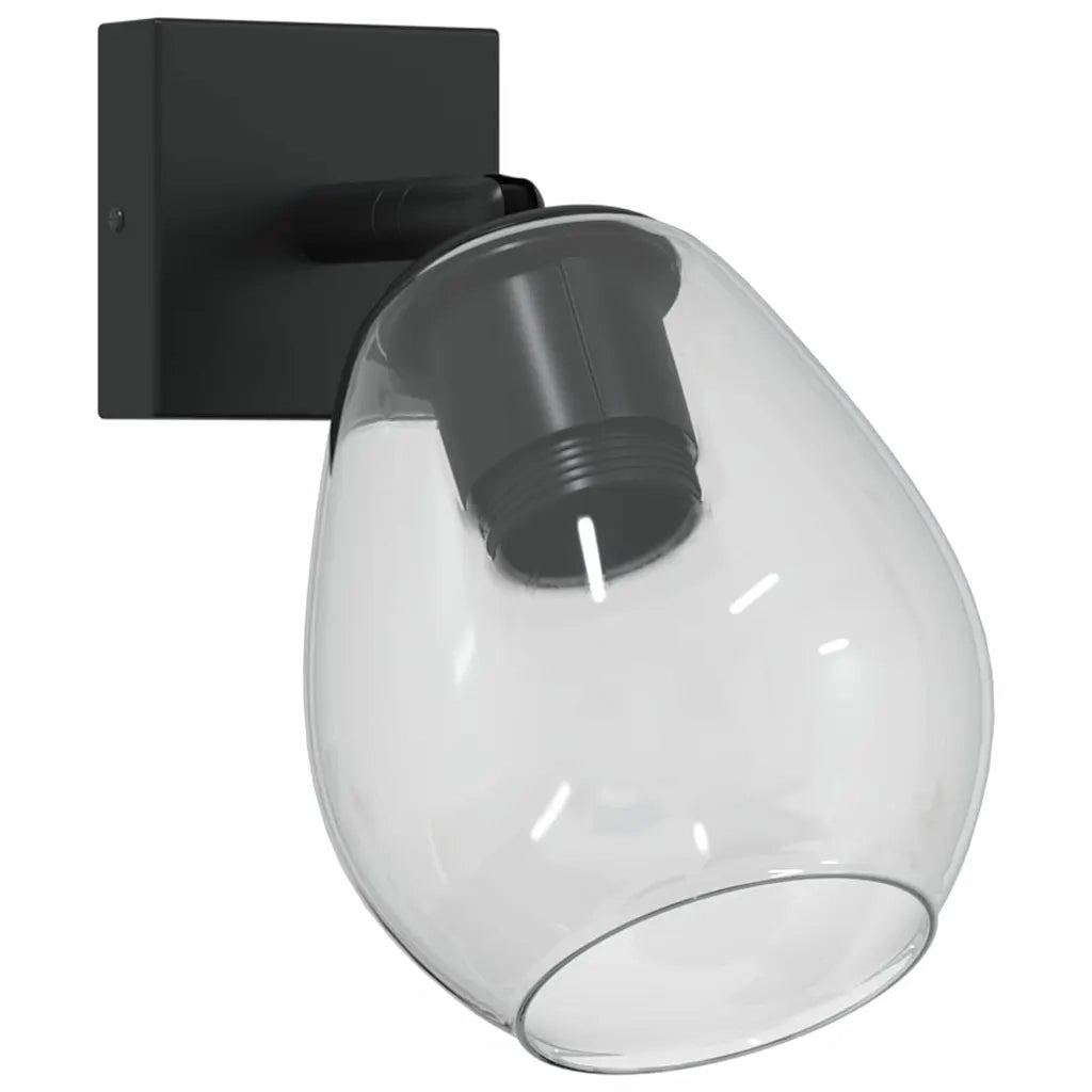 Faretto da soffitto Nero 13 x 13 x 26 cm Vetro e Metallo CFW9539529