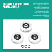 Accessorio Professionale per Bicicletta Elettrica - 36 Denti Riduttore - 38mm Formato - Connessore Motore in Nylon - 3 Pezzi