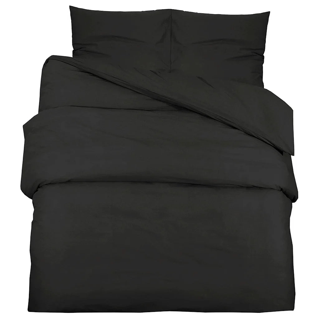 Set Copripiumino Nero 200x200 cm in Cotone CFW2189419