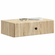 Tavolino da Parete Laterale | Tavolo laterale | Tavolino Rovere Sonoma 59 x 34,5 x 17 cm