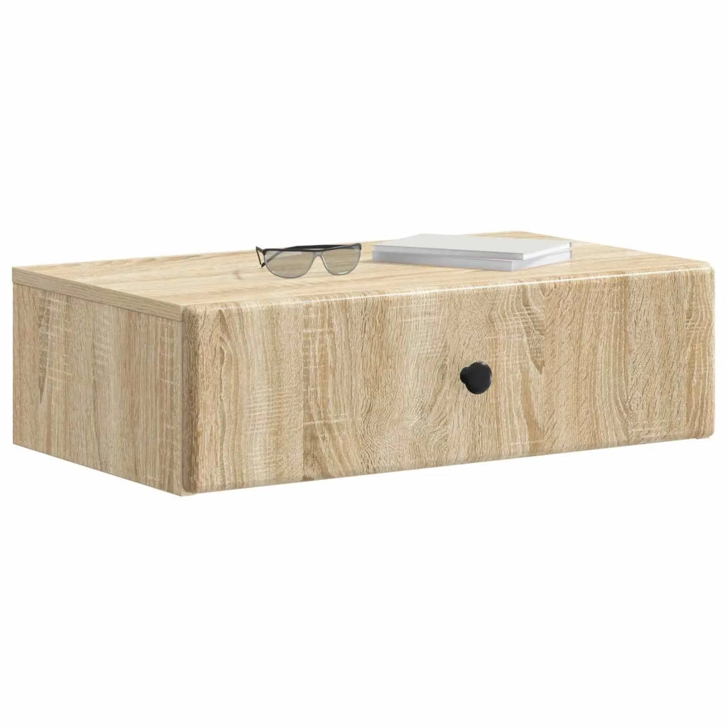 Tavolino da Parete Laterale | Tavolo laterale | Tavolino Rovere Sonoma 59 x 34,5 x 17 cm