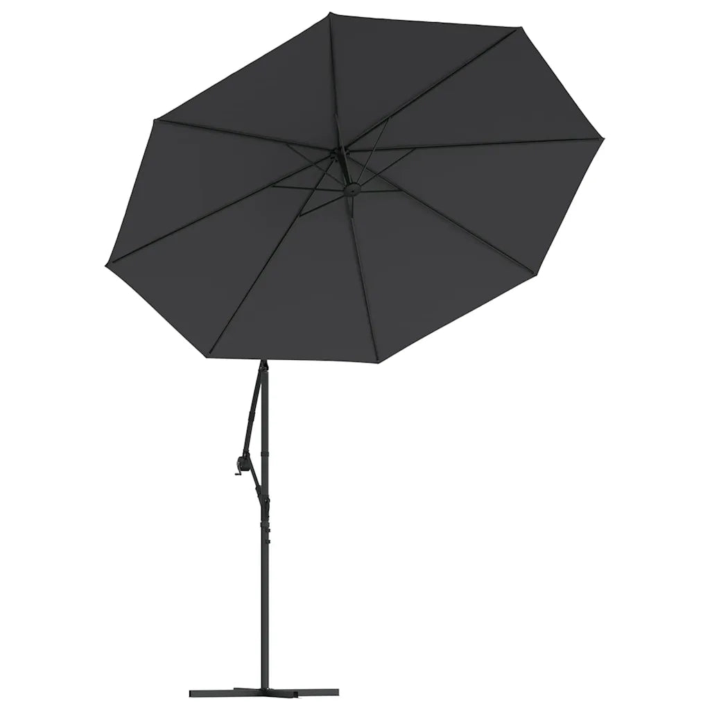 Telo di Ricambio per Ombrellone Nero 350 cm 313818
